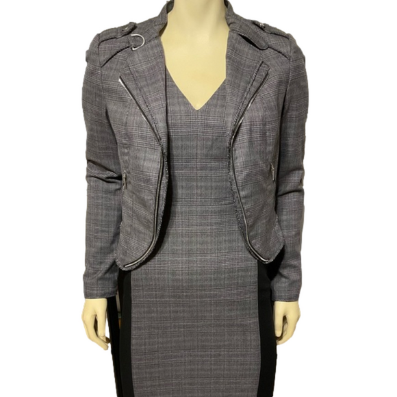 WHITE House Black Market Career Wear Dress with Matching Jacket - Picture 1 of 12